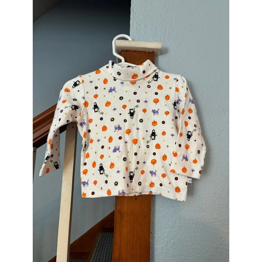 Oshkosh b’gosh Halloween Turtleneck shirt 18 mths for under overalls vintage Y2K